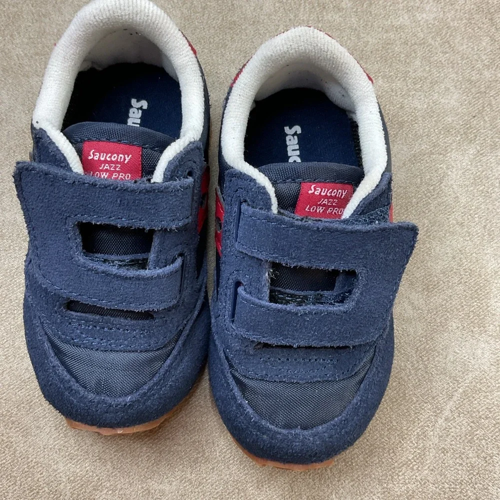 Saucony Shoes Sz 4.5W Kids Baby Jazz Low Pro Hook & Loop Sneaker ST53512